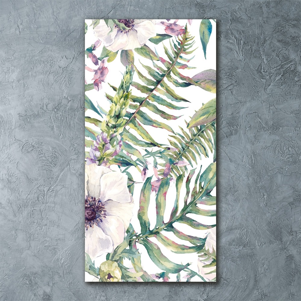 Acrylic print Tropical leaves