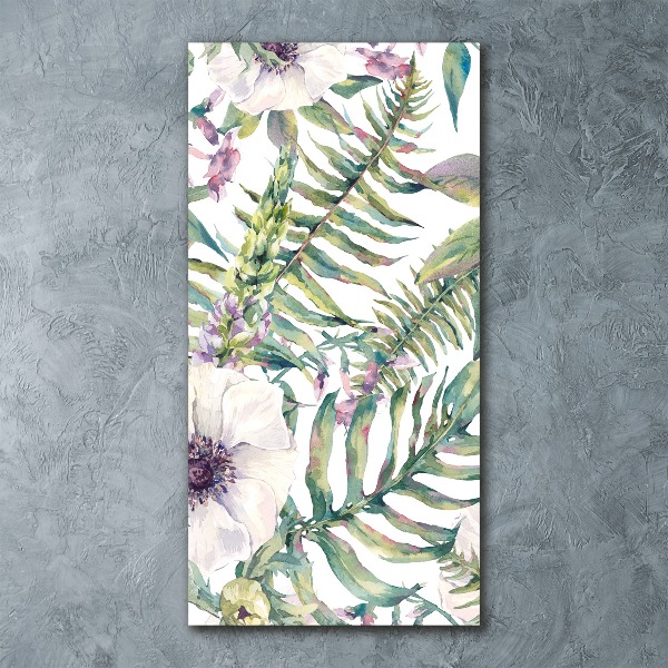 Acrylic print Tropical leaves