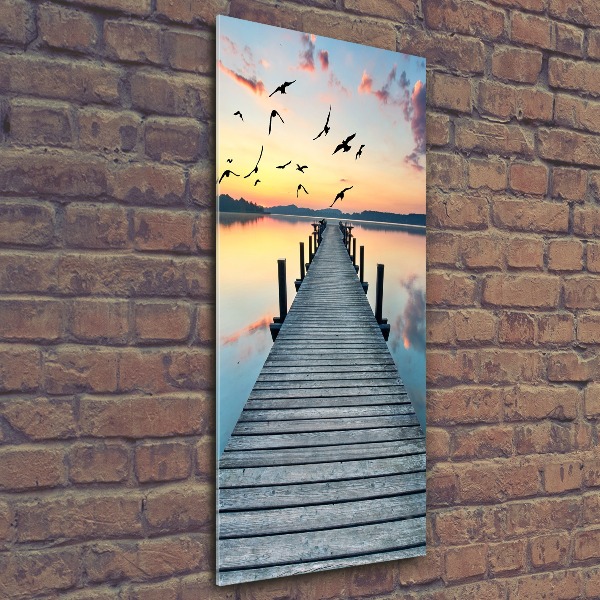 Print on acrylic glass Wooden pier