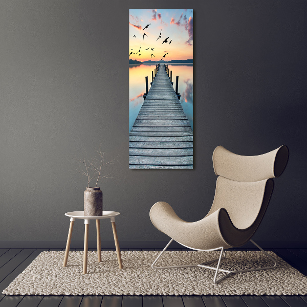 Print on acrylic glass Wooden pier