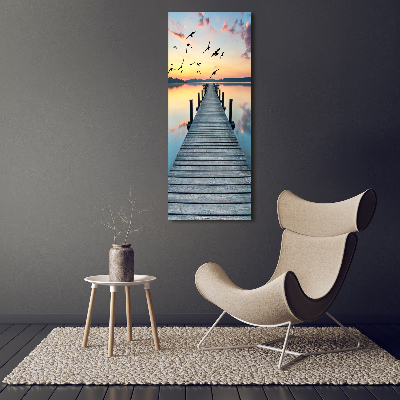 Print on acrylic glass Wooden pier