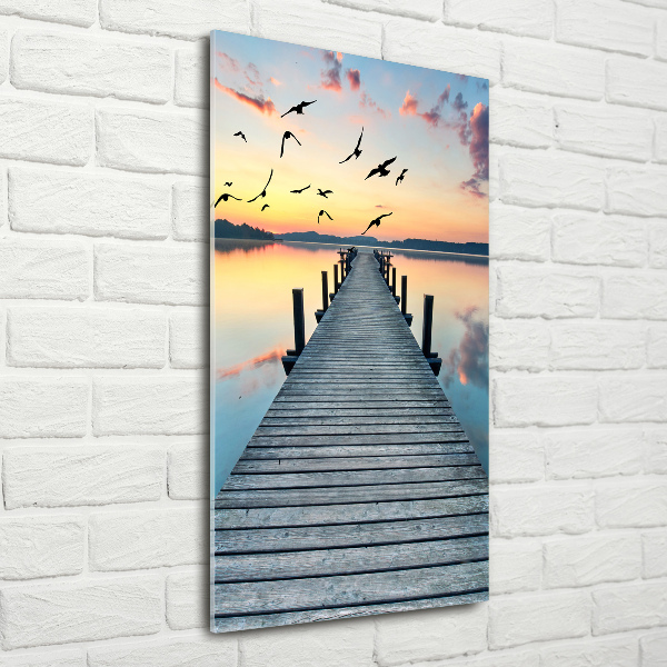 Print on acrylic glass Wooden pier