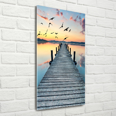 Print on acrylic glass Wooden pier