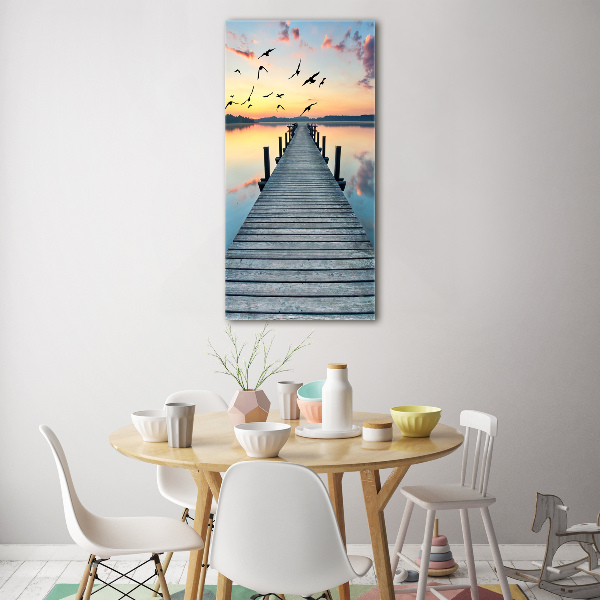 Print on acrylic glass Wooden pier