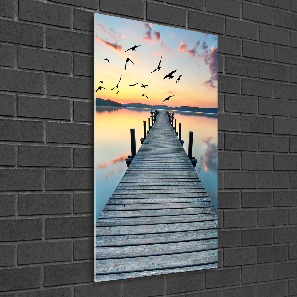 Print on acrylic glass Wooden pier