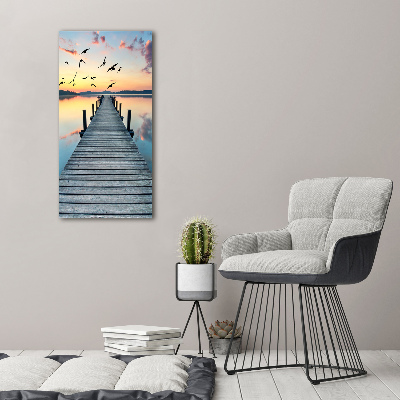 Print on acrylic glass Wooden pier