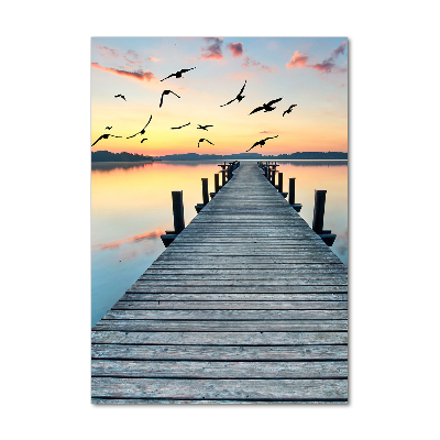 Print on acrylic glass Wooden pier