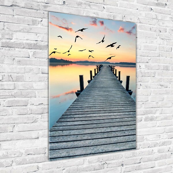 Print on acrylic glass Wooden pier