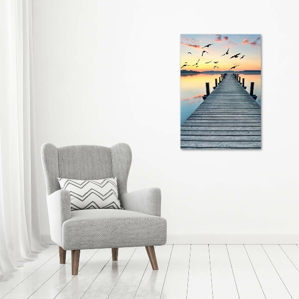 Print on acrylic glass Wooden pier