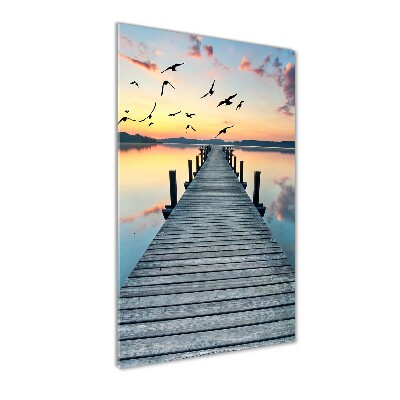 Print on acrylic glass Wooden pier