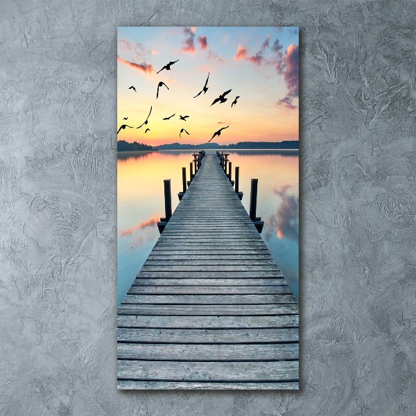 Print on acrylic glass Wooden pier