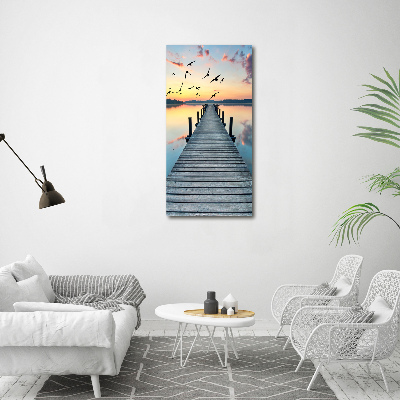 Print on acrylic glass Wooden pier