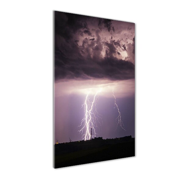 Acrylic glass print Thunderstorm