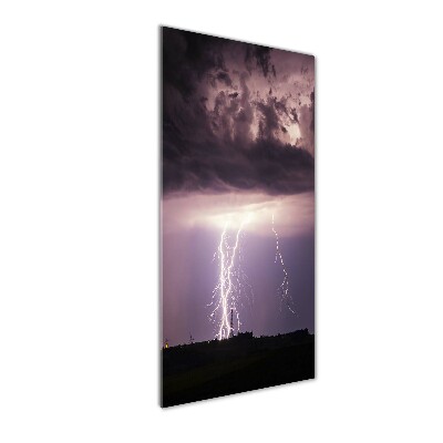 Acrylic glass print Thunderstorm