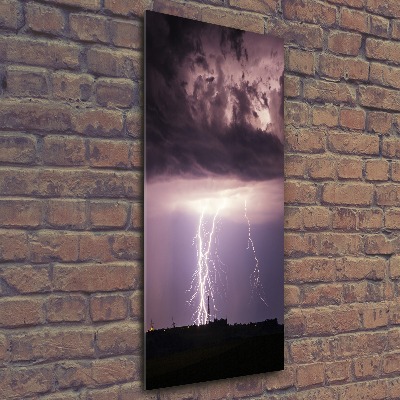 Acrylic glass print Thunderstorm