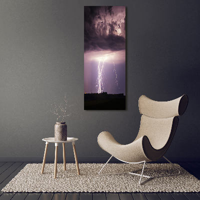 Acrylic glass print Thunderstorm