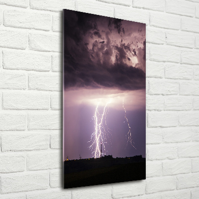 Acrylic glass print Thunderstorm