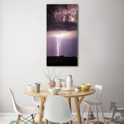 Acrylic glass print Thunderstorm