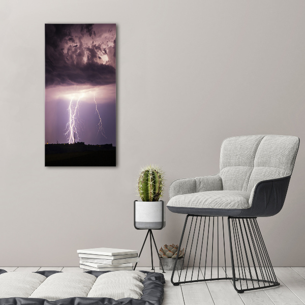 Acrylic glass print Thunderstorm