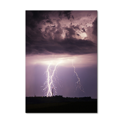 Acrylic glass print Thunderstorm