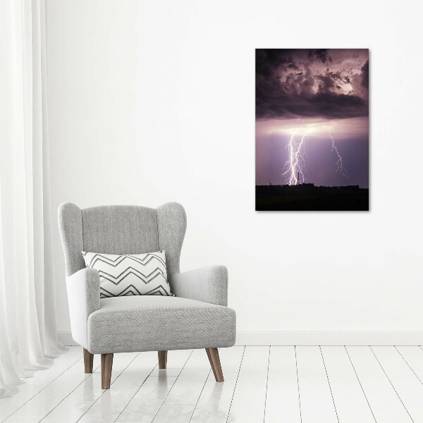 Acrylic glass print Thunderstorm