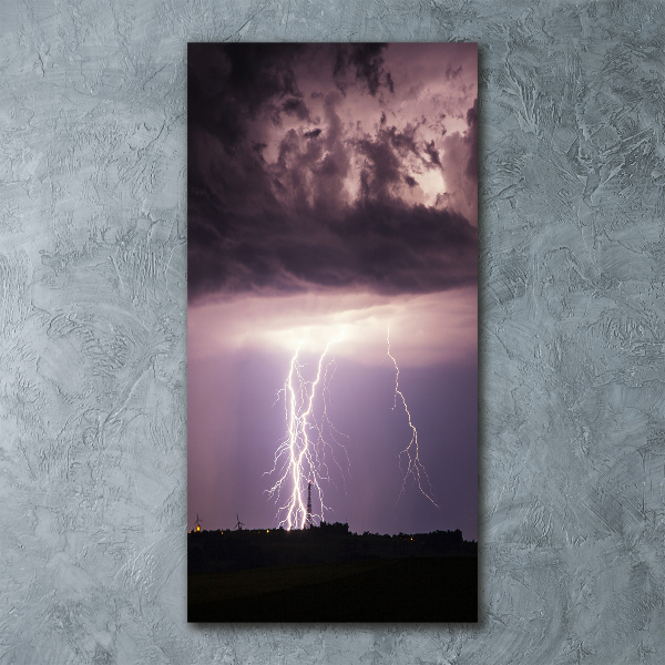 Acrylic glass print Thunderstorm