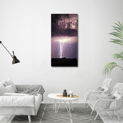 Acrylic glass print Thunderstorm