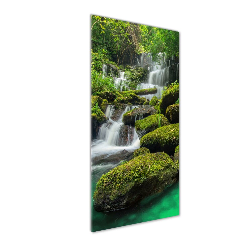 Print on acrylic glass Waterfall in the jungle