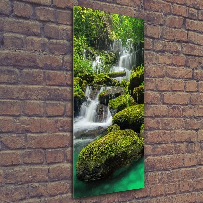 Print on acrylic glass Waterfall in the jungle