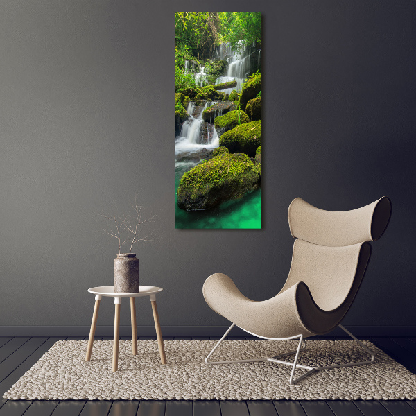 Print on acrylic glass Waterfall in the jungle