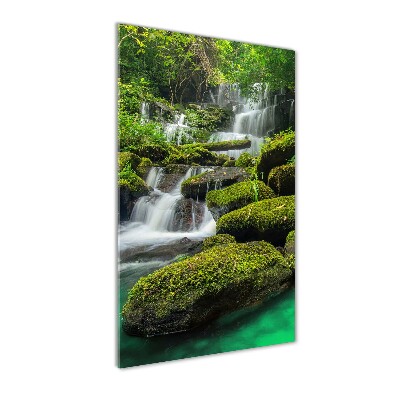 Print on acrylic glass Waterfall in the jungle