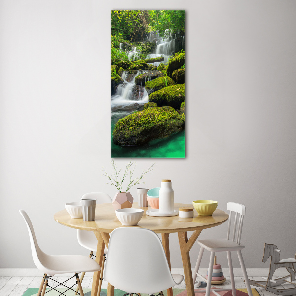 Print on acrylic glass Waterfall in the jungle