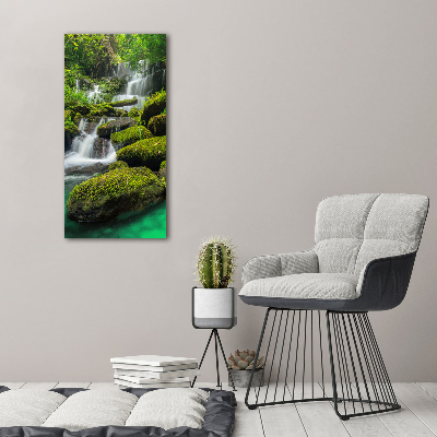 Print on acrylic glass Waterfall in the jungle