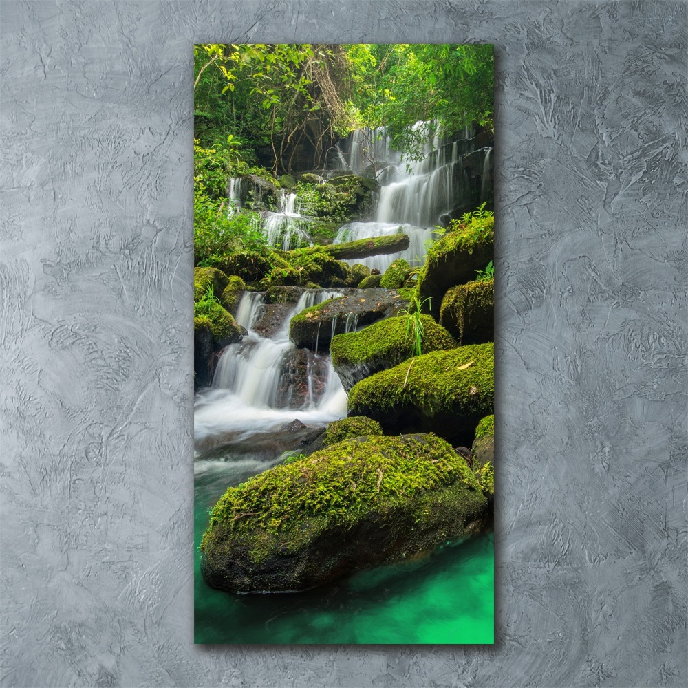 Print on acrylic glass Waterfall in the jungle