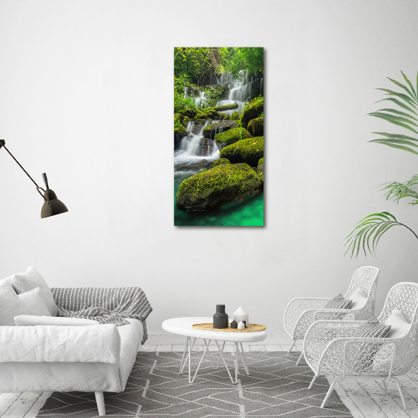 Print on acrylic glass Waterfall in the jungle