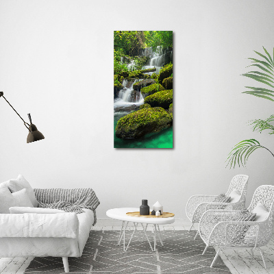 Print on acrylic glass Waterfall in the jungle