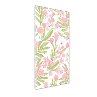 Print on acrylic glass Pink flowers