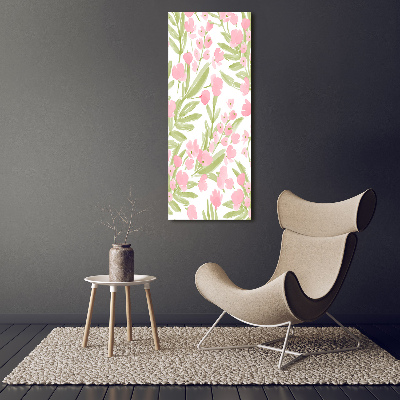 Print on acrylic glass Pink flowers