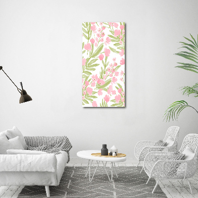 Print on acrylic glass Pink flowers