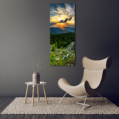 Print on acrylic Panorama of the mountains