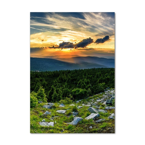 Print on acrylic Panorama of the mountains