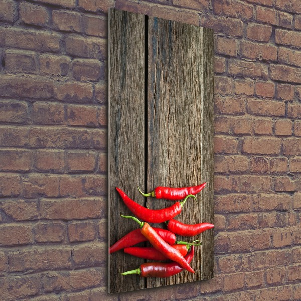 Print on acrylic glass Chilli peppers