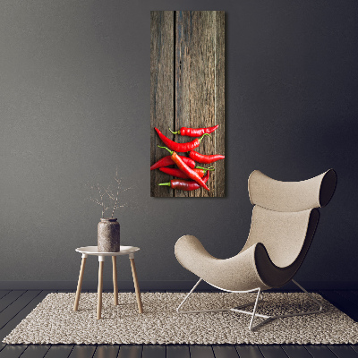 Print on acrylic glass Chilli peppers