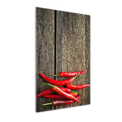 Print on acrylic glass Chilli peppers