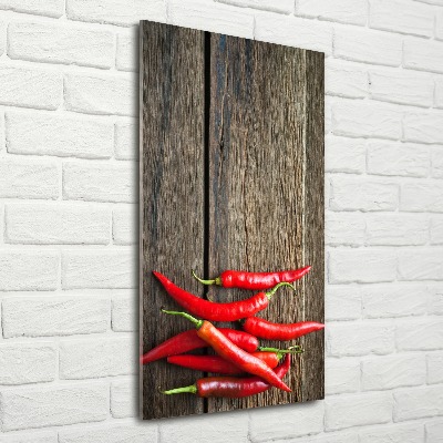 Print on acrylic glass Chilli peppers