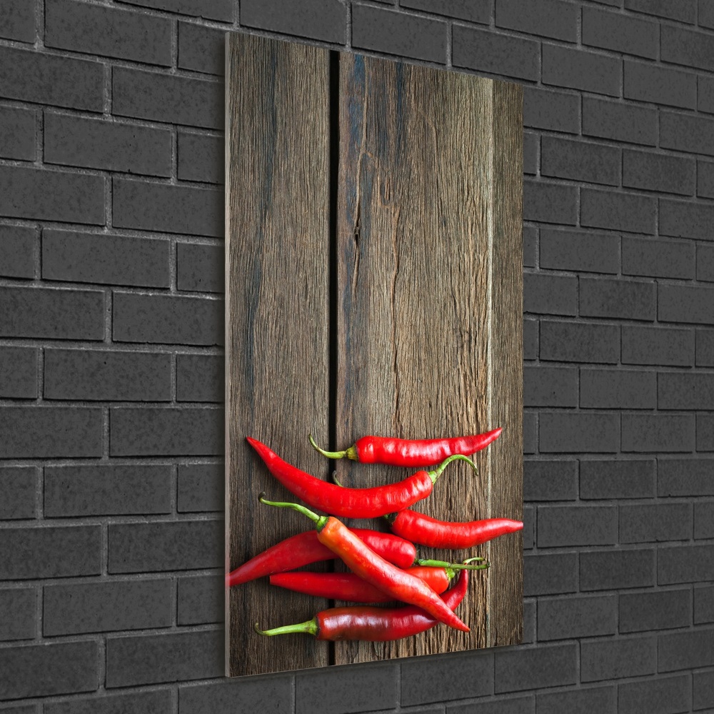 Print on acrylic glass Chilli peppers