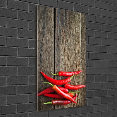 Print on acrylic glass Chilli peppers