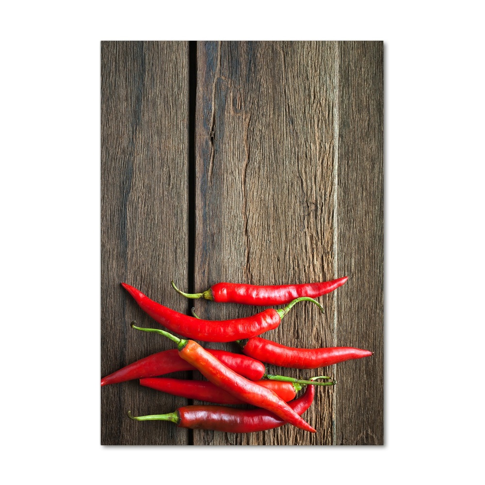 Print on acrylic glass Chilli peppers