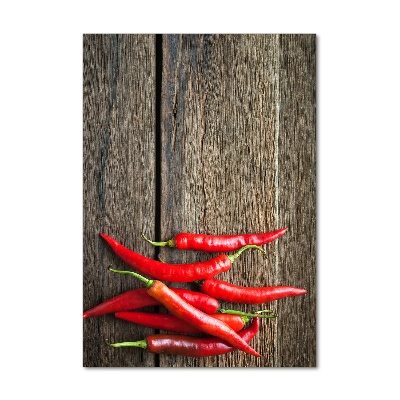 Print on acrylic glass Chilli peppers