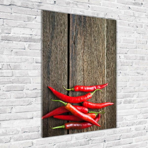 Print on acrylic glass Chilli peppers